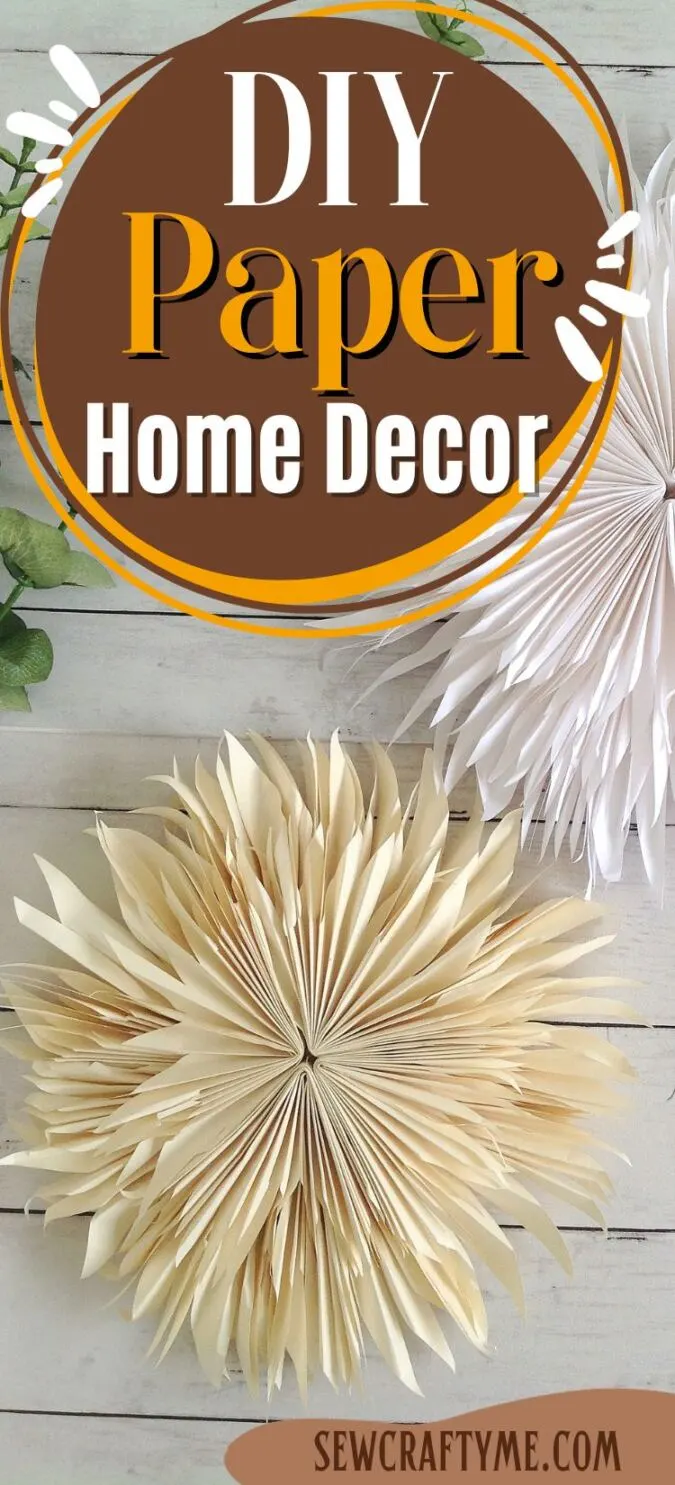 paper feather home decor DIY