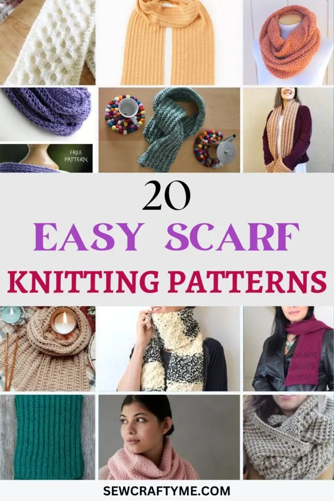 25+ Free Scarf Knitting Patterns for Beginners - Sarah Maker