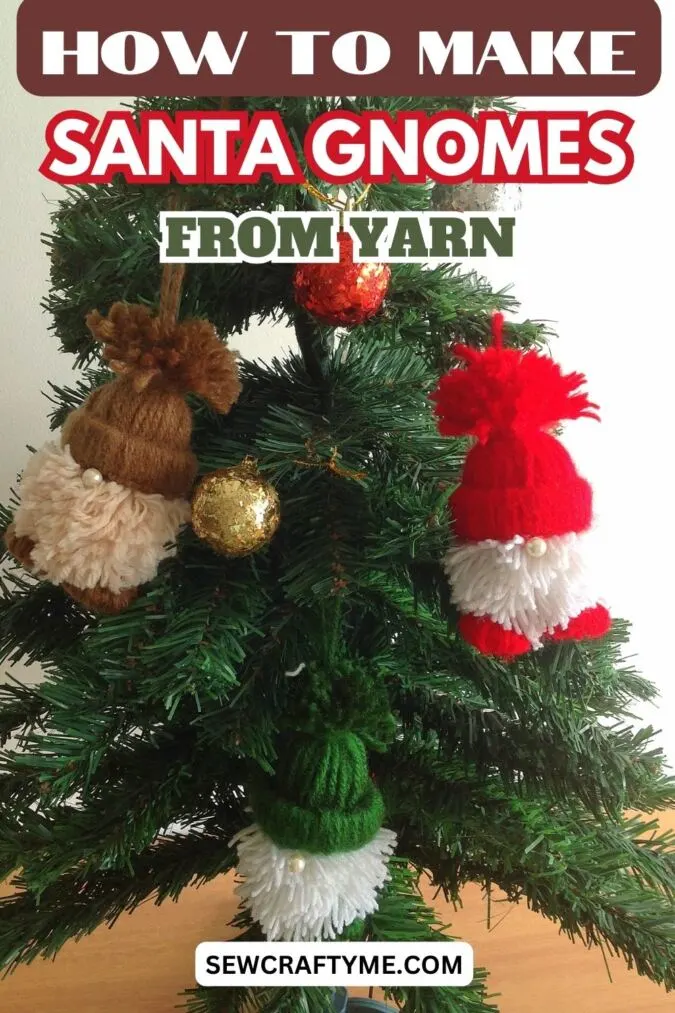 diy yarn santa gnomes (2