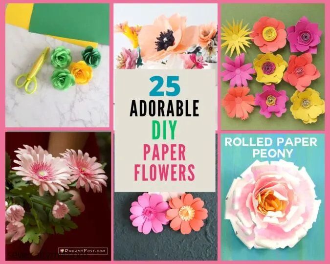 How to make flowers from paper