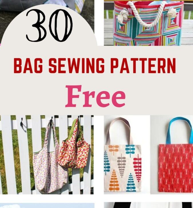 30 bag patterns for sewing