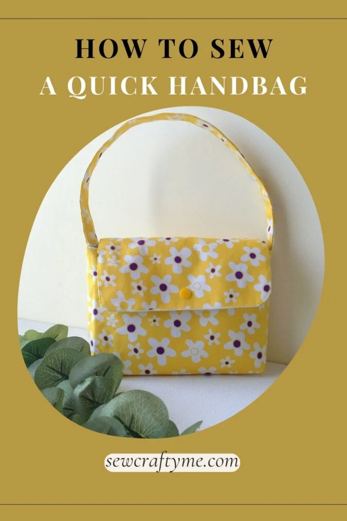 Simple Hand Bag Pattern The Easiest Handbag Sewing Pattern You Will Find - Sew Crafty Me