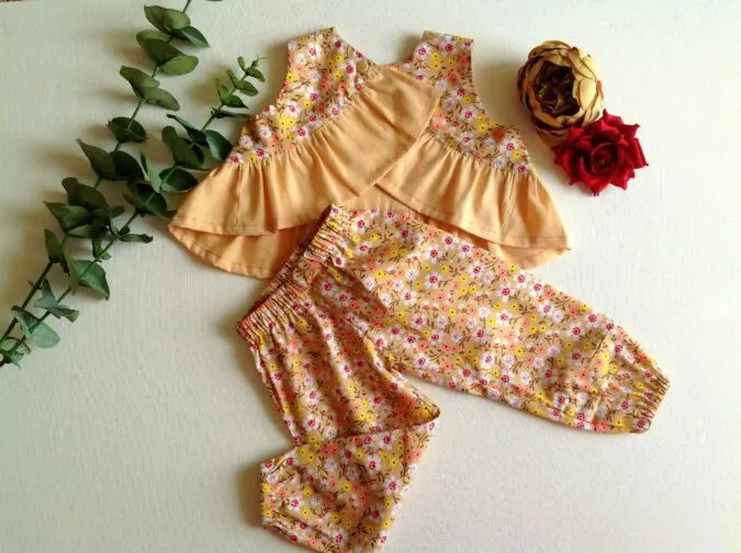 how to sew a ruffle top for girls