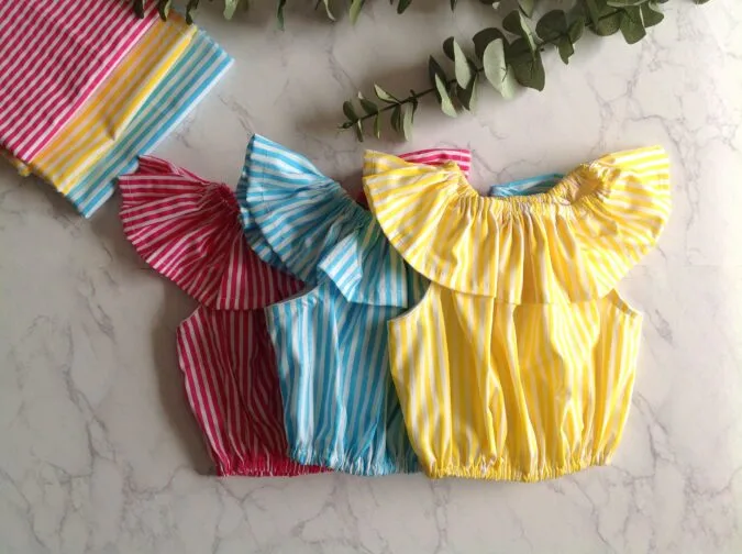 free ruffle top sewing pattern for girls