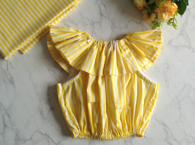 Ruffle Top Sewing Pattern for Girls 