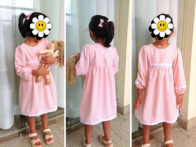 How to Sew a Girls Dress with Sleeves