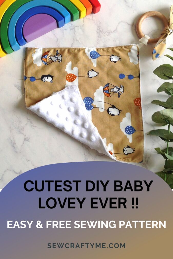 How to Sew a Baby Lovey in 10 Minutes - Sew Crafty Me