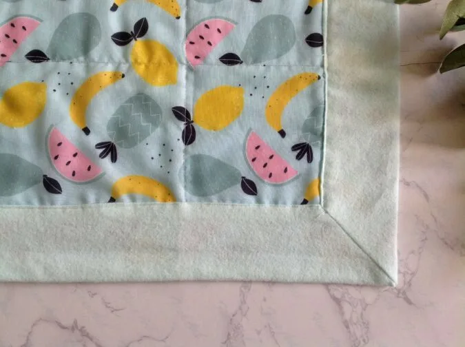 How to Sew a Self Binding Blanket