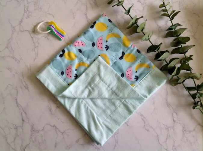 How to Sew a Self Binding Blanket