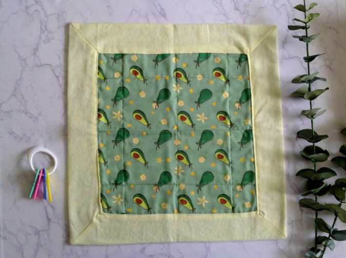 How to sew a self binding blanket