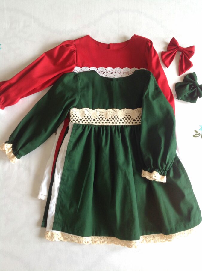 DIY Christmas Dress for Girls: Free Sewing Pattern Included