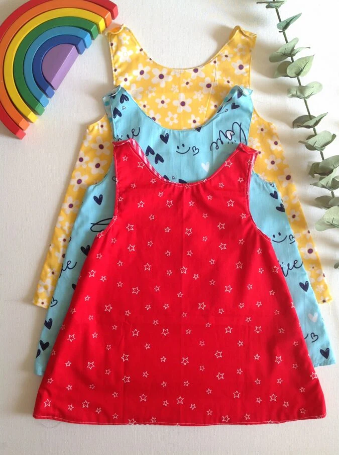 How to sew a reversible a- line dress 