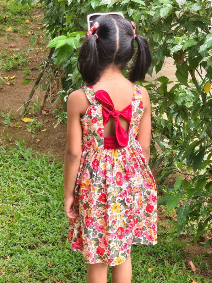 Back- Elastic Dress Sewing Pattern for Girls