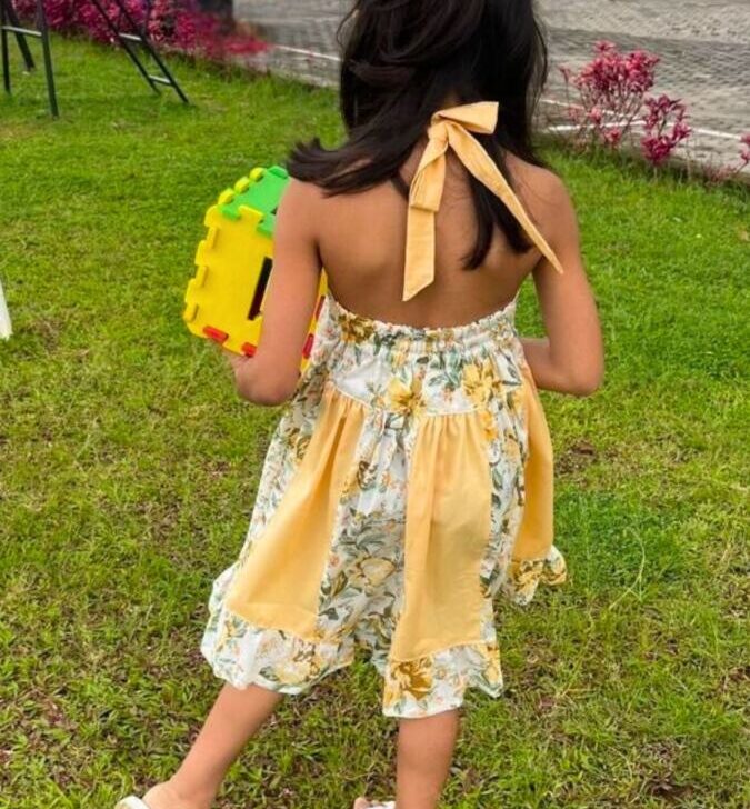 Paneled Dress Sewing Patern for Girls Free