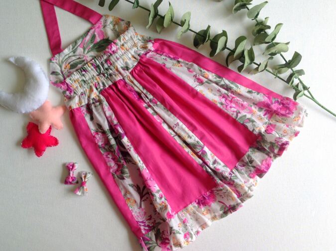How to sew a paneled dress for girls