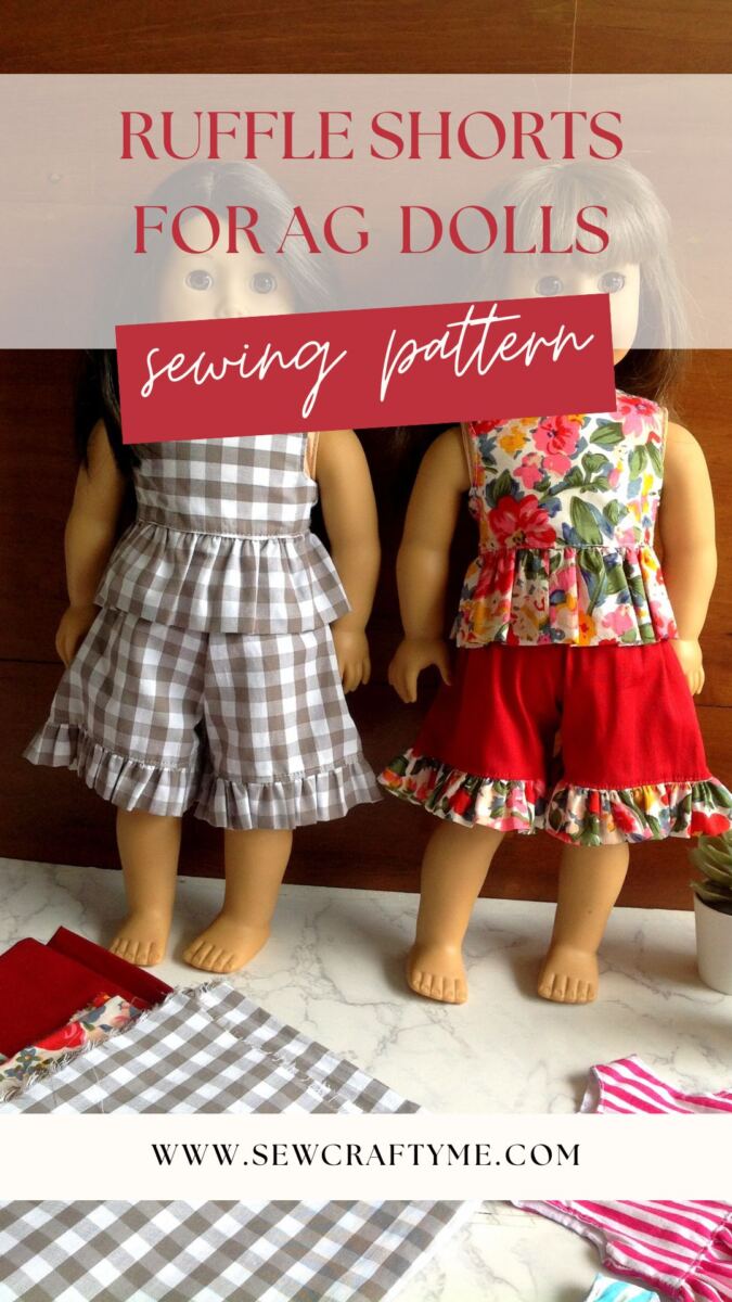 HOW TO SEW DOLL RUFFLE SHORTS 