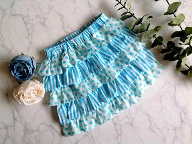 free ruffled skirt sewing pattern for girls