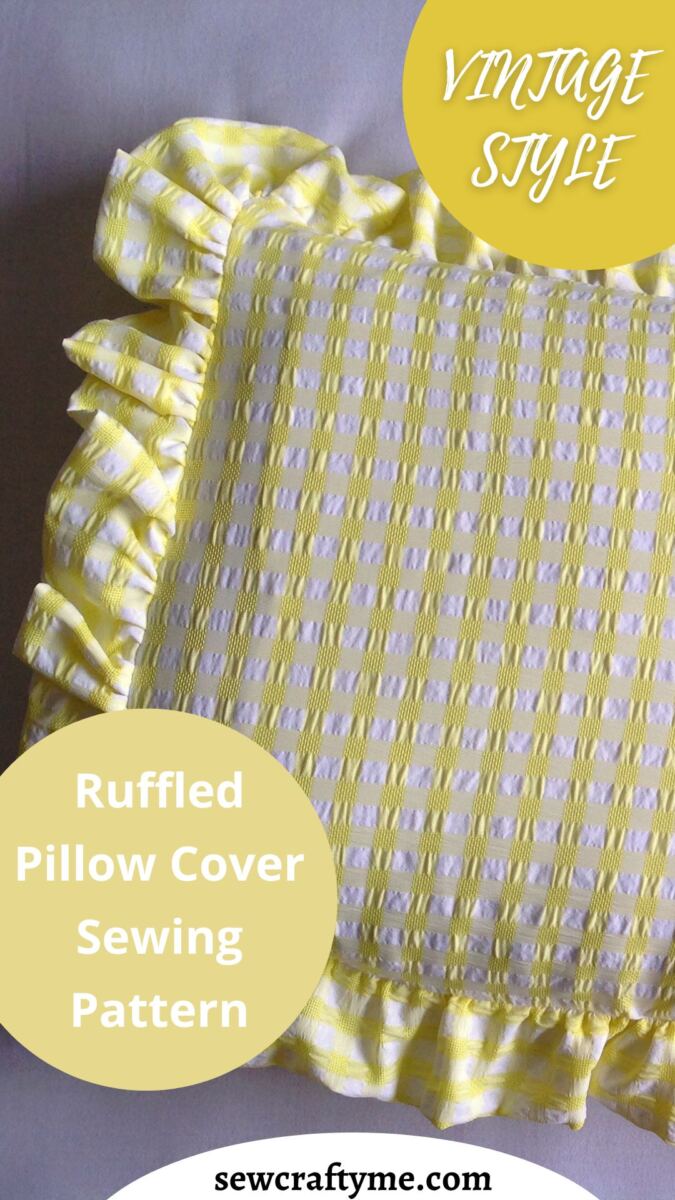 HOW TO SEW A PILLOW COVER WITH RUFFLES 