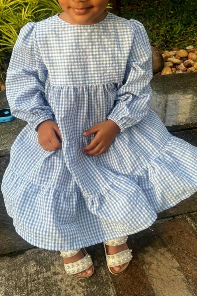 HOW TO SEW A TIERED FALL DRESS FOR GIRLS 