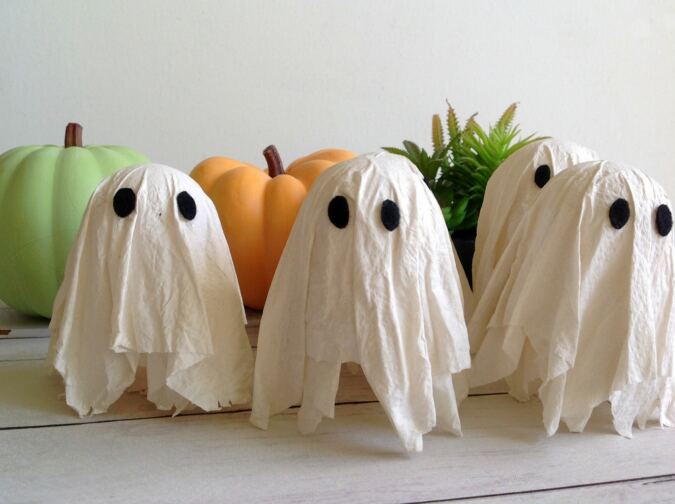 how to make paper ghosts